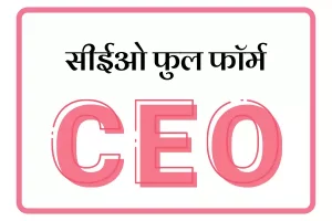 CEO Full Form In Marathi
